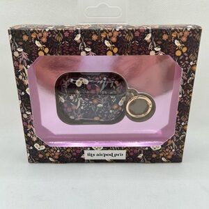 NIB Simply Southern AirPods Pro Case Floral Dark Autumn Print Keychain